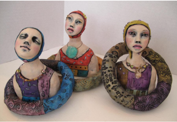 Lisa Renner Bathing Beauties Workshop Polymer Clay Tutorial - Create Along 