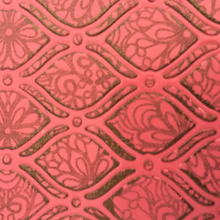 Textured Brocade Technique tutorial PDF for polymer clay art and jewelry Workshop - Create Along 