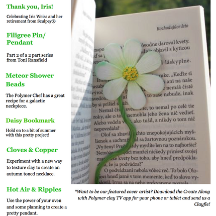 PCU Polymer Clay Universe Magazine September 2017 5 tutorials - Create Along 