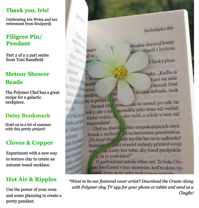 PCU Polymer Clay Universe Magazine September 2017 5 tutorials - Create Along 