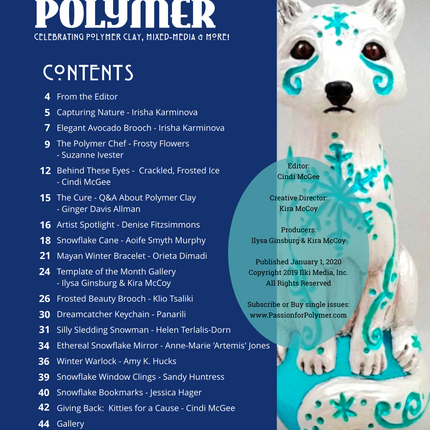 January 2020 Passion for Polymer clay magazine- DIGITAL PDF download - Create Along 