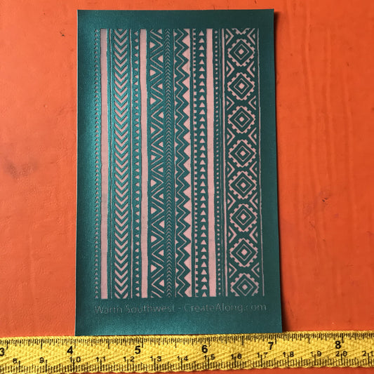 Warm Southwest Silkscreen For Crafting For Polymer Clay + Mixed Media