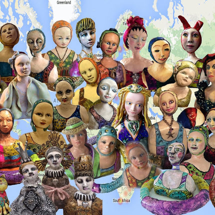 Lisa Renner Bathing Beauties Workshop Polymer Clay Tutorial - Create Along 