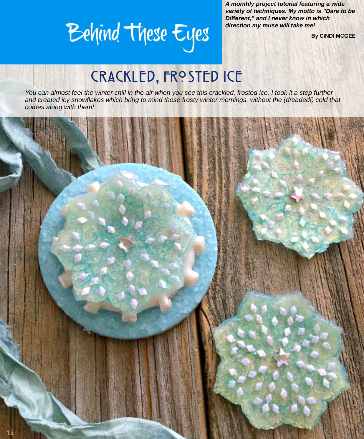 Polymer Clay Tutorials Passion for Polymer magazine Jan 2020 winter DIY - Create Along 