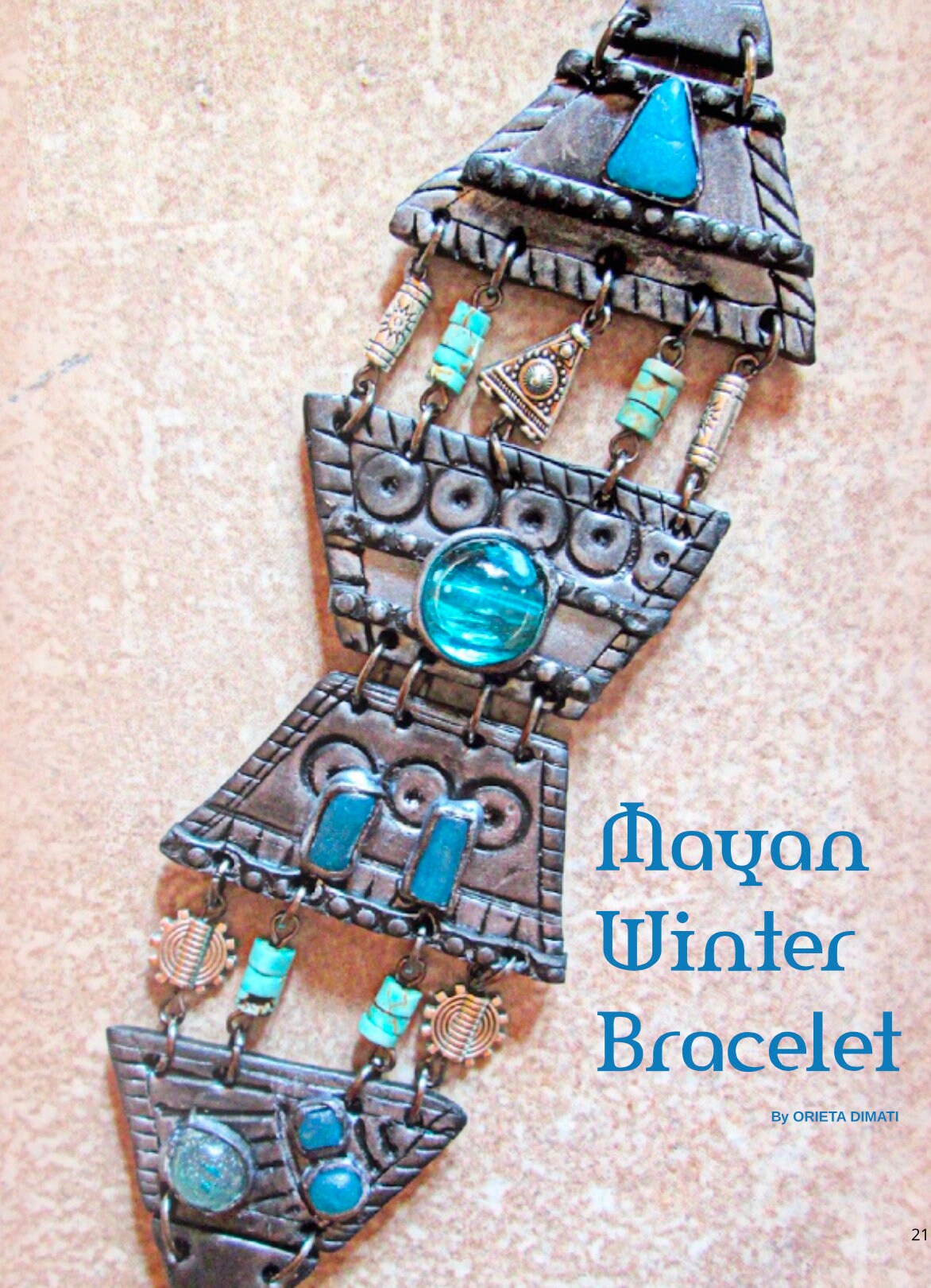 Polymer Clay Tutorials Passion for Polymer magazine Jan 2020 winter DIY - Create Along 