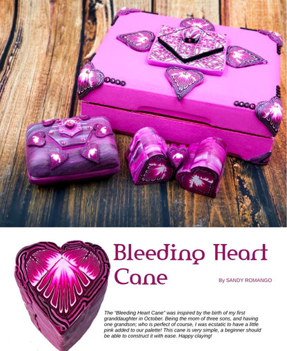 Polymer Clay Tutorials Passion for Polymer magazine Feb 2020 Valentine Hearts DIY - Create Along 