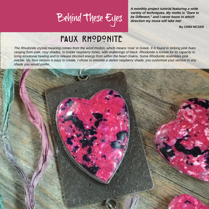 Polymer Clay Tutorials Passion for Polymer magazine Feb 2020 Valentine Hearts DIY - Create Along 