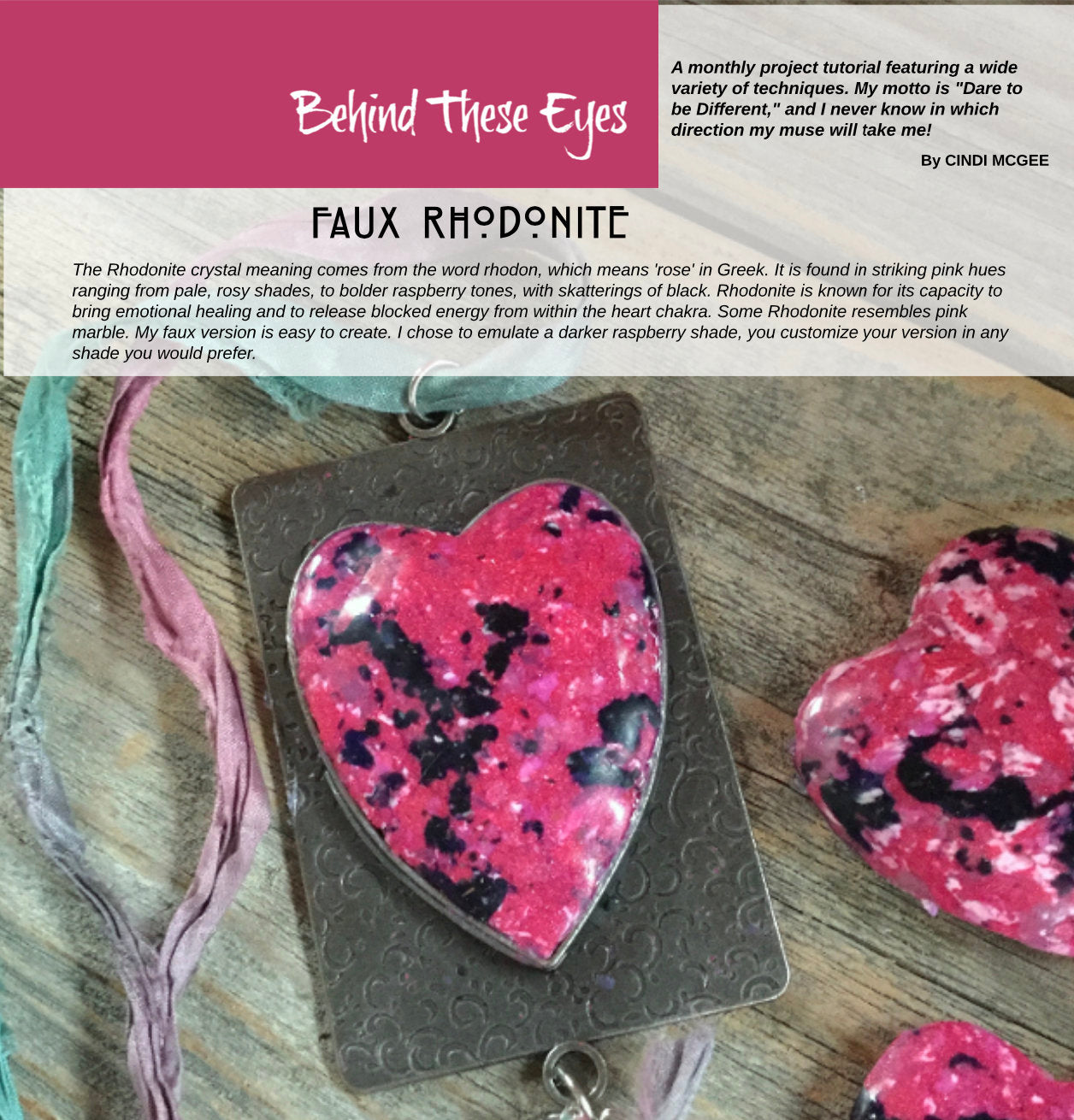 Polymer Clay Tutorials Passion for Polymer magazine Feb 2020 Valentine Hearts DIY