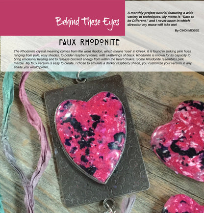 Polymer Clay Tutorials Passion for Polymer magazine Feb 2020 Valentine Hearts DIY - Create Along 