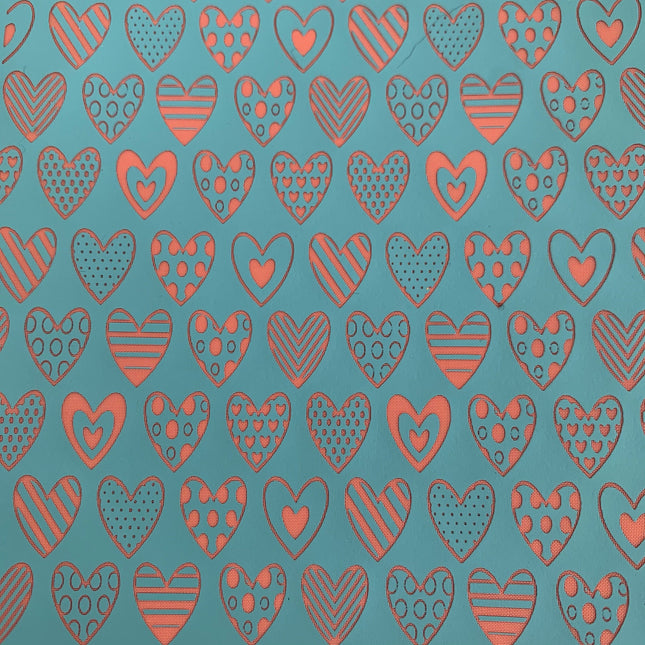 Silk Screen HeartDeco Stencil For Polymer Clay - Create Along 
