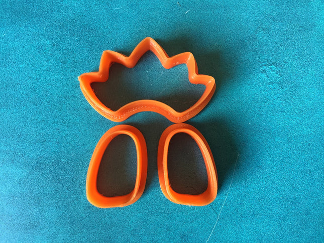 Polymer Clay Cutter Set Lotus Abstract set of 3 dangle earring sharp shapes - Create Along 