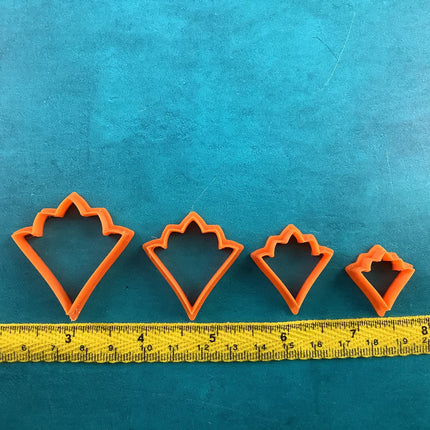 Stacked Trees Pine polymer clay cutter set clay earring holiday Christmas Earring - Create Along 