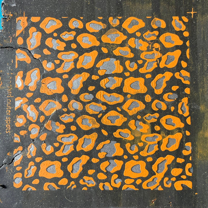Layered silk screen stencil Large Leopard polymer clay pattern for earrings art decor journal covers silkscreen animal print - Create Along 