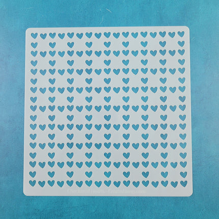 Stencil texture polymer clay jewelry crafting Checkered Hearts for Valentine's Day - Create Along 
