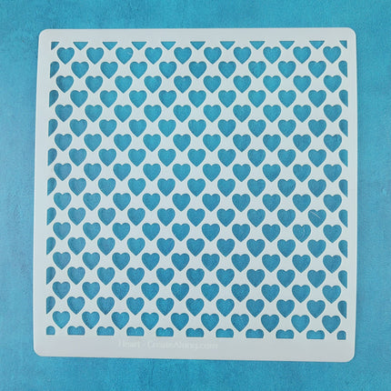 Stencil texture polymer clay jewelry crafting basic Heart pattern for Valentine's Day - Create Along 