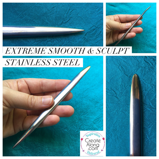 Extreme Smooth & Sculpt Stainless Steel Tool for polymer clay - Polymer Clay TV tutorial and supplies