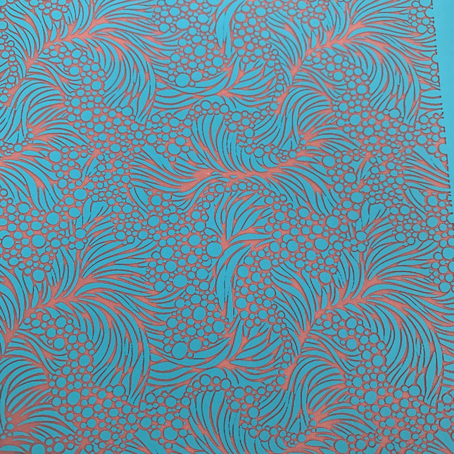 Silkscreen Seaweed and Bubbles Stencil Crafting, Polymer Clay, Art Jewelry, Mixed Media - Create Along 