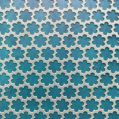 Daisies Mylar Stencil texture sheet for polymer clay earrings art jewelry mixed media - Create Along 
