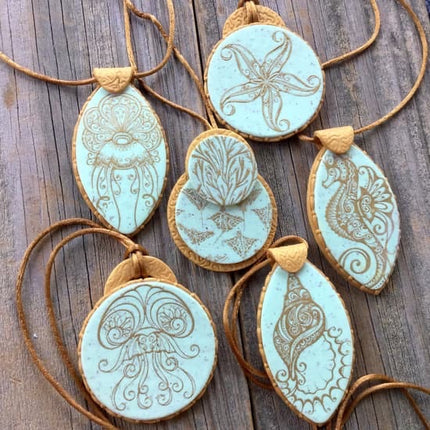 Silkscreen Cindi's Jelli & Star polymer clay Stencil Pattern - Create Along 