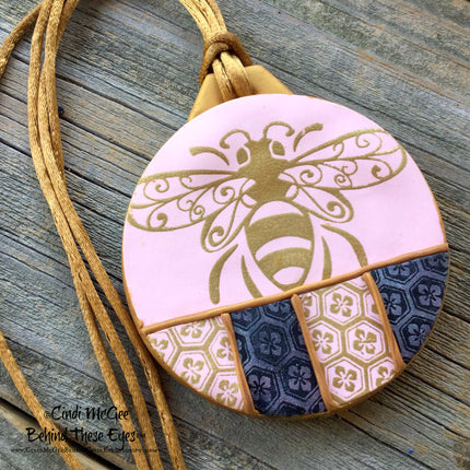 Cindis 4 Bees, polymerclay Silckscreen,stencil - Create Along 