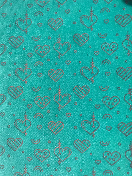 Dagger Hearts Silkscreen Valentine For Crafting, Polymer Clay Earrings Jewelry + Mixed Media