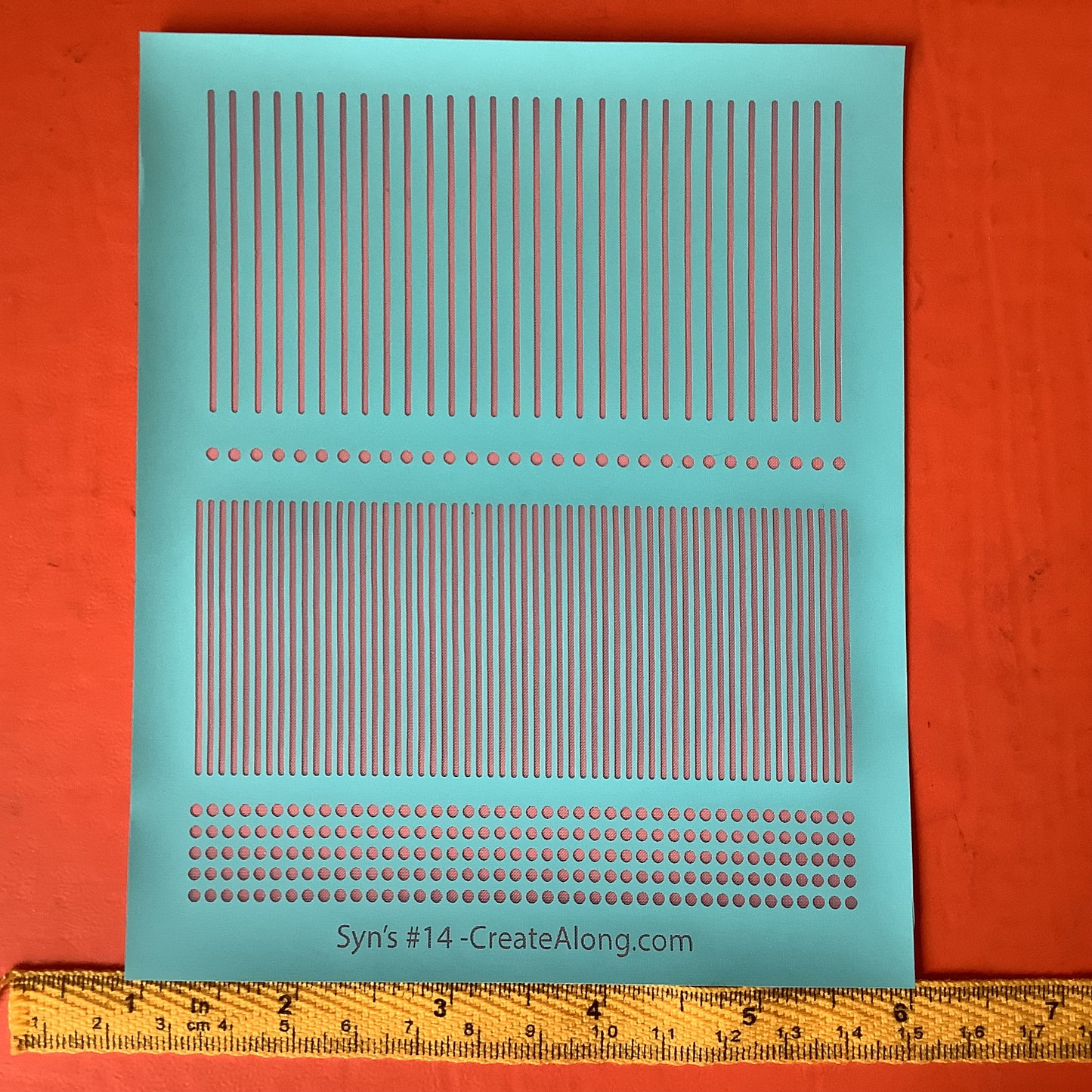 Syn’s #14 Stripes and Dots Geometric Silkscreen For Crafting Polymer Clay + Mixed Media