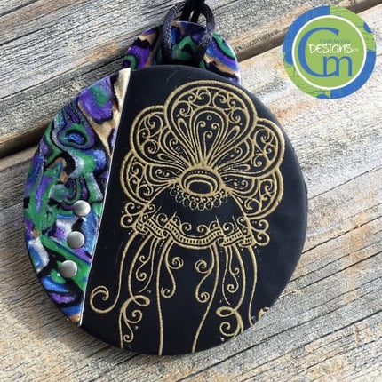 Silkscreen Cindi's Elegant Sea Life polymer clay Stencil Pattern - Create Along 