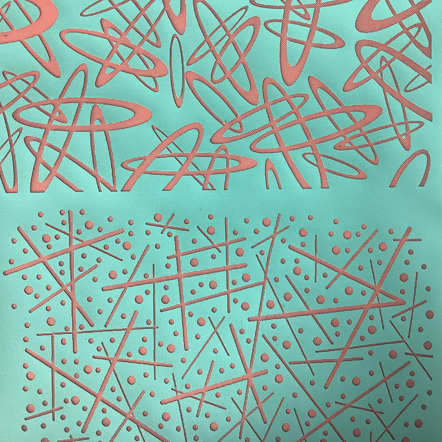 Syn’s #17 Mod Mid Century 50's Ovals Silkscreen For Crafting Polymer Clay + Mixed Media - Create Along 