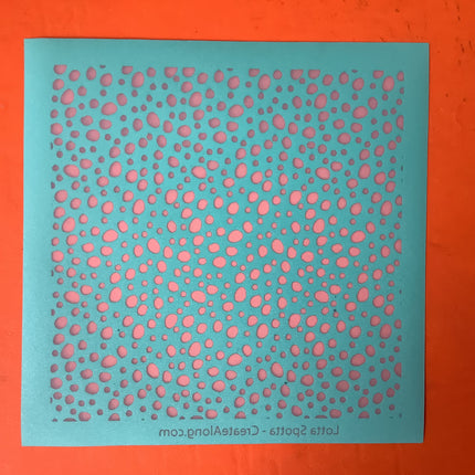 Lotta Spotta Spots Spotted Dotty Dot Silkscreen for Polymer Clay and Mixed Media - Create Along 