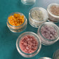 Set of hotFix Cabochons Crystals and glitter Lots of Colors 4mm ceramic studs tools