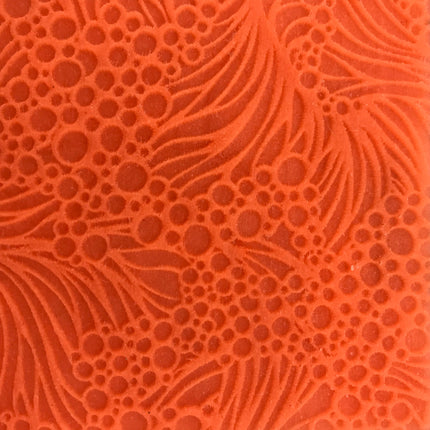Tide Pool ocean seaweed Texture Mat Silicone rubber Stamp for polymer clay paper Gelli plate and resin bubbles - Create Along 
