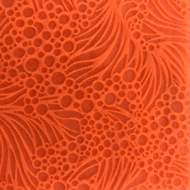 Tide Pool ocean seaweed Texture Mat Silicone rubber Stamp for polymer clay paper Gelli plate and resin bubbles - Create Along 