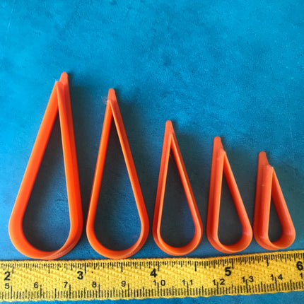 Rain Drops polymer clay cutter set jewelry earrings basics drop teardrop shape - Create Along 