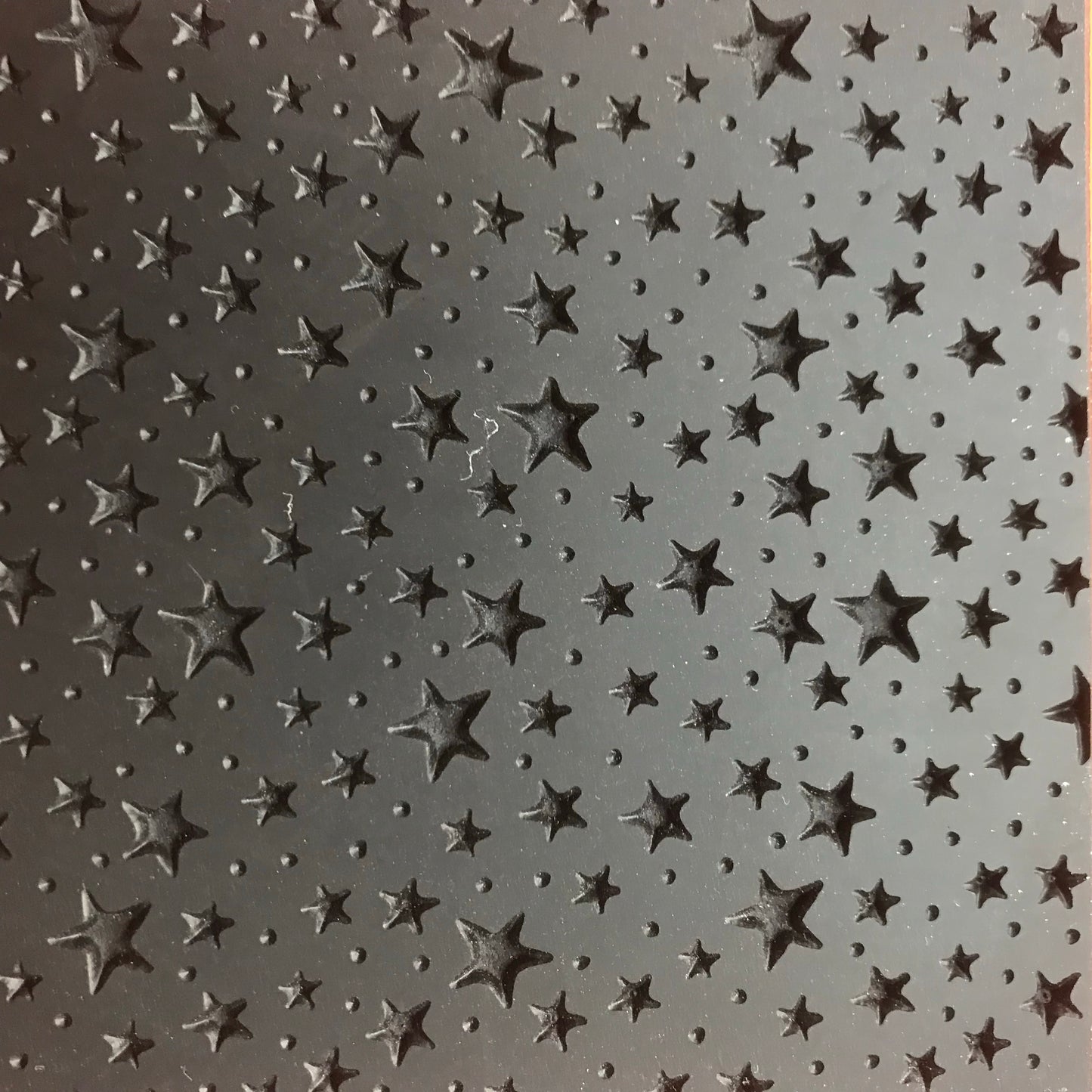 Starry Stars Celestial Rubber Stamp polymer clay Texture Sheet Mat Halloween