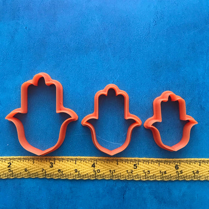 Pointed Hamsa Hand of Fatima polymer clay cutter set for earrings jewelry and more - Create Along 