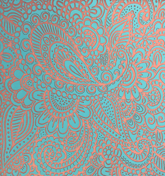 Paisley Garden Party Silkscreen SLAB Stencil - Create Along 