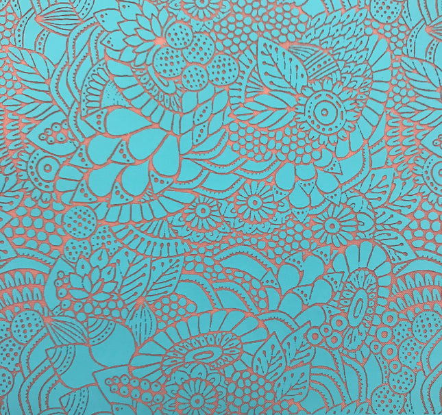 Silkscreen Floral Extravaganza Stencil for Polymer Clay, Art Jewelry and Mixed Media - Create Along 