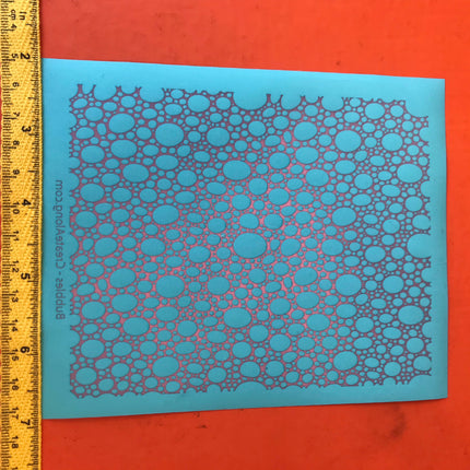Bubbles Eggs Ovals Pattern Silkscreen Stencil for Polymer Clay, Art Jewelry, Mixed Media
