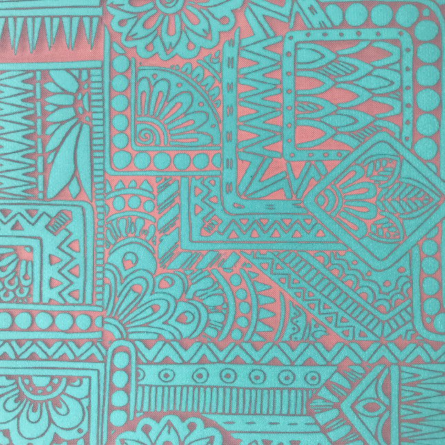 Trip to India Boho Inspired Floral pattern Silkscreen for Polymer Clay and Mixed Media - Create Along 