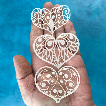 Intimacy Valentines Day Mylar Stencil texture sheets for polymer clay earrings art jewelry mixed media - Create Along 