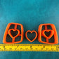 Heart’s Desire Earring Valentine's Day donut polymer clay earrings cutter set