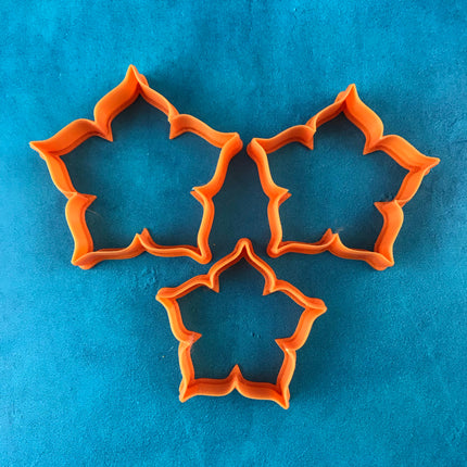Sandy's Boho Flower Henna Jewelry Sized set of 3 polymer clay Cutters - Create Along 
