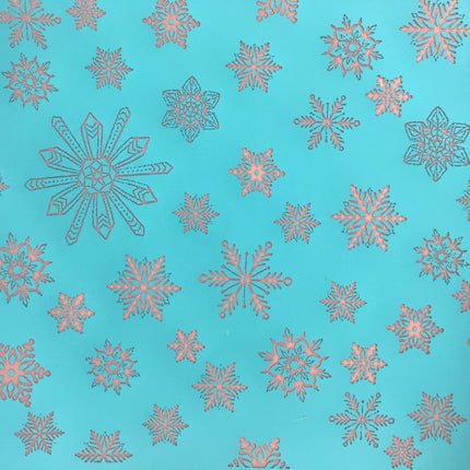 Snowflakes Silkscreen Stencil For Polymer Clay Christmas - Create Along 