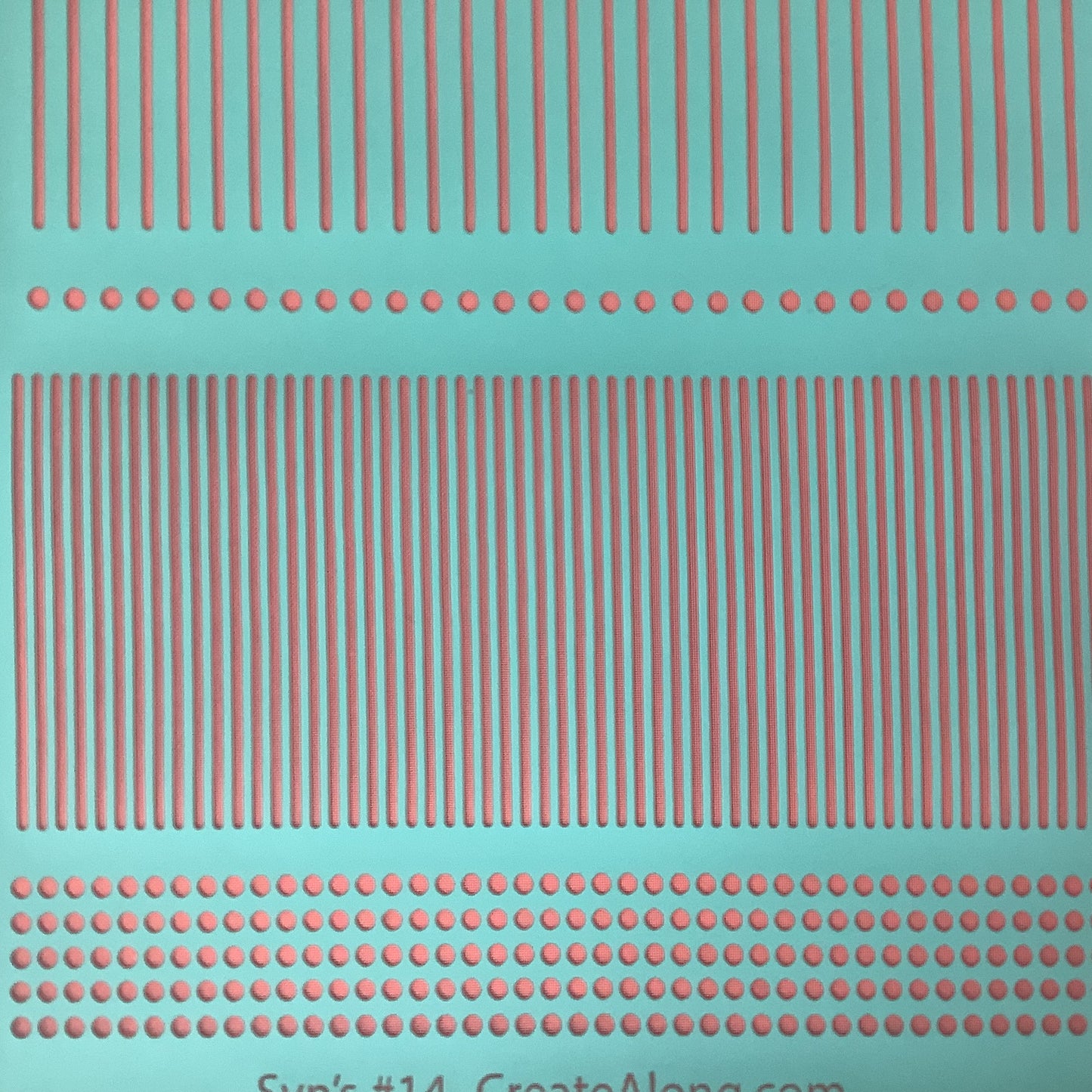 Syn’s #14 Stripes and Dots Geometric Silkscreen For Crafting Polymer Clay + Mixed Media