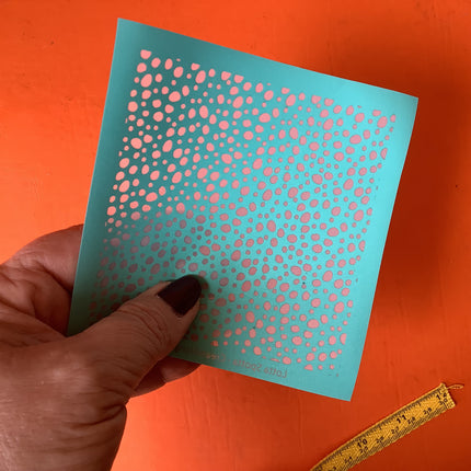 Lotta Spotta Spots Spotted Dotty Dot Silkscreen for Polymer Clay and Mixed Media - Create Along 