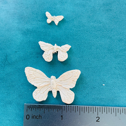 Polymer Clay Resin Mold - 3 butterfly variety small for slabs earrings art jewelry - Create Along 