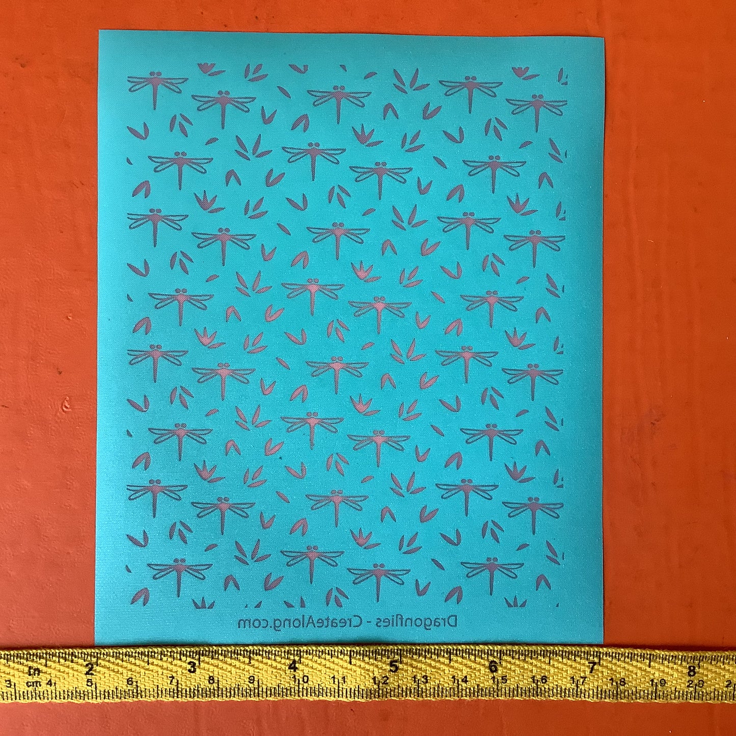 Dragonflies Silkscreen Spring Bug Stencil For Polymer Clay