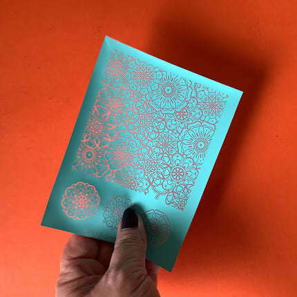 Syn’s #10 Mandala Flowers Silkscreen For Crafting Polymer Clay + Mixed Media - Create Along 