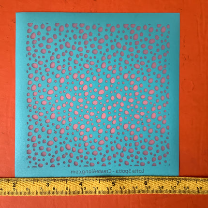 Lotta Spotta Spots Spotted Dotty Dot Silkscreen for Polymer Clay and Mixed Media - Create Along 