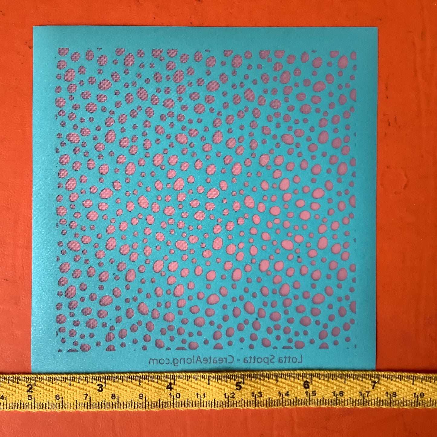 Lotta Spotta Spots Spotted Dotty Dot Silkscreen for Polymer Clay and Mixed Media